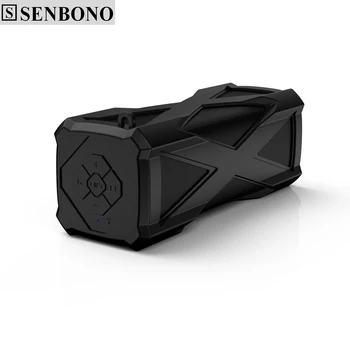 SENBONO BT Hangszóró A6-os Super Bass vezeték nélküli 3D sztereó Szabadtéri Sport Hordozható Hangszóró támogatás MIKROFON, nagy akkumulátor bank