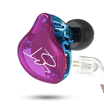 KZ ZST PRO Dual Driver Fülhallgató Levehető Kábel A Fül Audio HiFi Zenét Fülhallgató iOS Andriod 3,5 mm-es csatlakozó Színes Változat