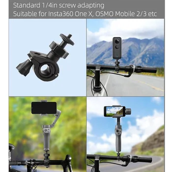 Bicikli Kerékpár Bilincs tartó tartó Klip OSMO Mobil 3 2/Zhiyun Sima Q 4 Insta360 Egy X Gopro Hero 9 8 zseb, 2 Akció Kamera
