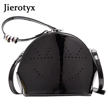 JIEROTYX Luxus Táskák Kis Kors Női Táskák Üreges Kiváló Minőségű Bőr Váll Messenger Bag Női Abszolút