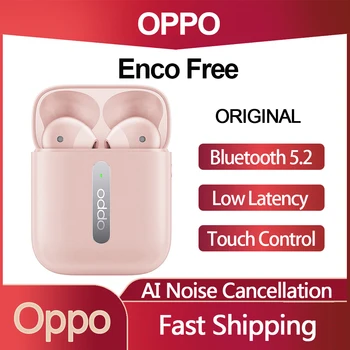 OPPO Enco Ingyenes Vezeték nélküli Bluetooth Fülhallgató Szuper Dinamikus Hangszóró-AI Hívás zajcsökkentés SlidingTouch kihangosító Headset