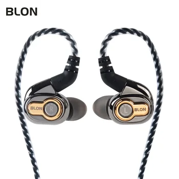 BLON BL-05 BL03 2. Generációs 10MM Szén Nanocső CNT Rekeszizom Az Ear Fülhallgató Levehető 2PIN 0.78 mm Kábel BL03 BL05