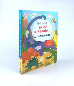 Gyermek Gyerekek Spanyol Könyv Carhildhood Oktatás Felvilágosodás Dinoszaurusz Tudás Kép Tanulás, Olvasás Karton Könyvet, 5 Éves