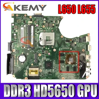 AKEMY DABL6DMB8F0 A000076400 Alaplapja A Toshiba satellite L650 L655 laptop alaplap HM55 DDR3 HD5650 GPU ingyenes cpu