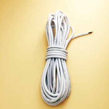 Ónozott réz 22AWG, fehér PVC szigetelésű Elektromos kábelt Kiterjesztését Elektronikus vezeték LED-hálózati Kábel egységes színű szalag