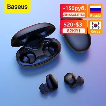 Baseus W11 TWS Bluetooth Fülhallgatót Bluetooth 5.0 Vezeték nélküli Fejhallgató Vízálló, Támogatja a vezeték nélküli töltés, Gyors töltés