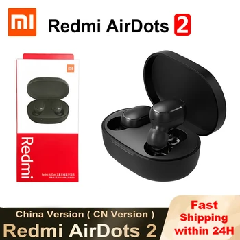 Xiaomi Redmi Airdots 2 TWS Vezeték nélküli Bluetooth Fülhallgató zajcsökkentés AI Vezérlés Mic Redmi Airdots S Vezeték nélküli Fülhallgató