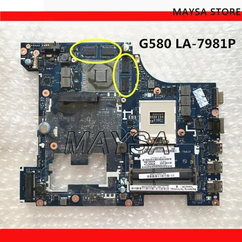 QIWG5 LA-7981P alaplap Alkalmas LENOVO IDEAPAD G580 Laptop alaplap, DDR3, USB3.HDMI 0