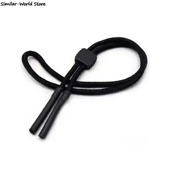 1db Napszemüveg Zsinór String Jogosultja Fekete Állítható nyakpánt Kábel Szemüveg Szemüveg 60cm