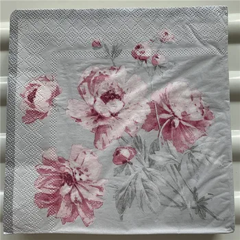 Decoupage papír szalvéták elegáns szövet régi törölközőt, virág, pillangó, születésnapi, esküvői buli itthon gyönyörű szalvéták dekoráció 20