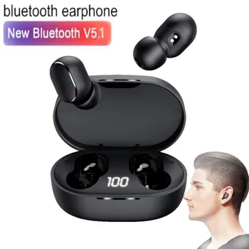 TWS E6S Bluetooth Fülhallgató Vezeték nélküli Fülhallgató zajszűrő Headset Sport Fejhallgató, iPhone Xiaomi Redmi A6Lite