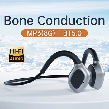 LeTi 2021 Új Vezeték nélküli Fejhallgató csontvezetéses Fülhallgató Sport Futó Vízálló Bluetooth MP3 hallókészülékek Mikrofonnal