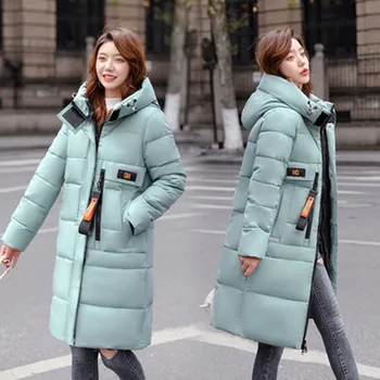 Le bélelt kabát női őszi-téli laza bélelt kabát, közepes hosszúságú bélelt kabát 2021 új divat