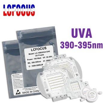 LED Chip UV-Lila 390nm 395nm 3W 5W 10W 20W 30W 50W 100W 200W 300W COB DIY 3 5 10 20 30 50 100 300 500W Wattos Uv Lámpák
