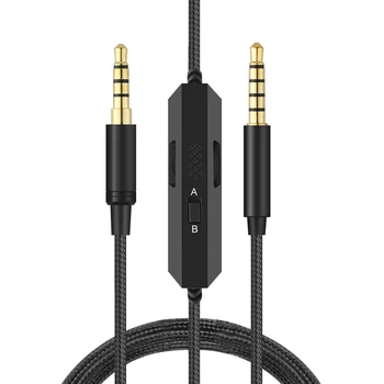 Csere Fonott Kábel Hosszabbító Kábel Beépített Mikrofon Némítás Hangerő-szabályozás A Logitech Astro A10 a30-as A40 A40TR A50 Headset