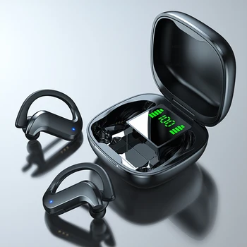 JFWEN MD03 TWS Bluetooth 5.0 Fülhallgató Vezeték nélküli Fejhallgató zajszűrős 9D HiFi Sztereó Sport Headset Kihangosító-Val