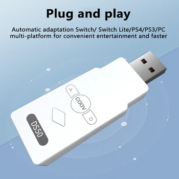Vezeték nélküli Joystick Vevő Adapter Nintendo Kapcsoló/Lite USB Átalakító a PS4 PS3, PC Vezérlő, Vevő