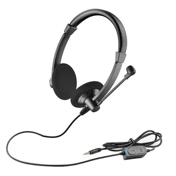 T28 Fülhallgató 330 Fok Beállítása Zaj-csökkentés Mikrofon ABS Vezetékes Call Center Szolgáltatás Fejhallgató az Ügyfél-Kommunikáció