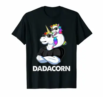Dadacorn - Dabbing Egyszarvú Apa-Baba apák Napja T-shirt Póló MINKET trend 2021