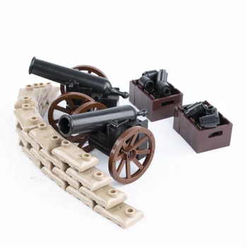 Katonai Római Katonák Középkori Ágyú, Fegyver Modell Alkatrészek Épület-Blokk, játékok MOC Tartozékok Össze Modell Tégla játékok