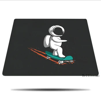 Űrhajós Nyomtatás Fekete Mintás Egér Játék Tartozékok, csúszásmentes Szőnyeg Számítógép Asztal Pad Pc Gamer Mausepad Kis Mousepad Szőnyeg