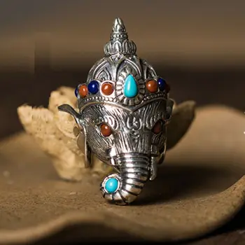 Elefánt Hindu Ganesha Thaiföldi Buddhista Ima Medál Pikanet Ékszerek Amulett NEM lánc