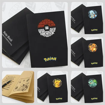 Pokemon Pikachu nátronpapír notebook graffiti könyv Utazó notebook Tervező Vázlatfüzet Napirend Napló Notebook Diák kellékek