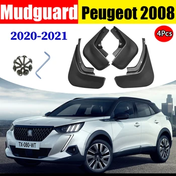 Alkalmazandó Peugeout Sorozat mudguards 2020-2021Puegeot 2008 autók módosított decorativetire mudguards gumiabroncs mudguards