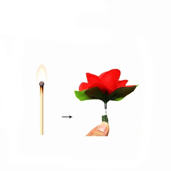 Egyezik rózsa virág trükkök, bűvész kellék Satge közelről mágikus Tartozékok magia illúzió, gyerek Játékok, E3062