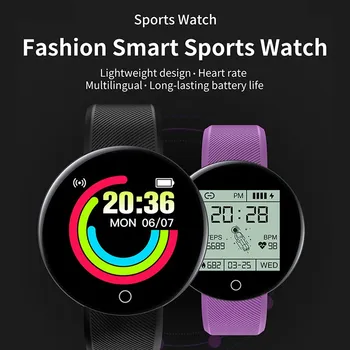 A nők a Férfiak Intelligens Karóra Okos Karkötő pulzusmérő Fitness Tracker Kerek SmartWatch Android IOS Elektron Óra