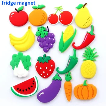 Eladó 1db Szilikon hűtő mágnesek a zöldség-gyümölcsök, a szeretet matrica hűtő mágnes üzenet a gyermekek otthoni dekoráció