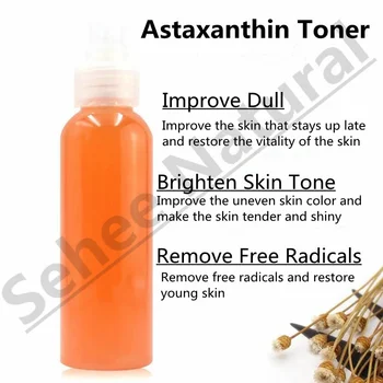 Az asztaxantin Toner Antioxidáns, Javítja Unalmas Arc Festék a Bőr Érdekel, Lényeg, Hidratáló Felderül a Bőr Tónusát, 100g