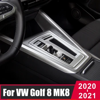 Autó Belső sebességváltási Panel Gomb Víz pohártartó Fedelét, Trim Matricák Volkswagen VW Golf 8 MK8 Tartozékok 2020 2021 2022