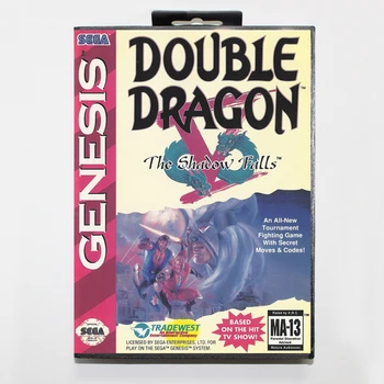 Double Dragon V Dobozos Verzió 16bit MD Játék Kártya Sega MegaDrive Sega Genesis Rendszer