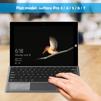 Vezeték nélküli Billentyűzet Surface Pro 3/4/5/6/7 Számítógép Bluetooth-kompatibilis 3.0 Billentyűzet Touchpad