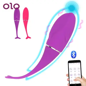 10 Mód, Vibrátorok, Szexi Delfin Hüvelyi Masszírozó Anális Plug Klitorisz Stimulátor Szexuális Játékszerek Nőknek a Bluetooth ALKALMAZÁS Ellenőrzése