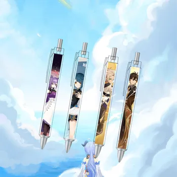 Genshin Hatása Golyóstollat Kawaii Toll Írószerek Rajzfilm Anime Tanulmány Tanszerek Gyerekek Diák Stationery Office Barbatos