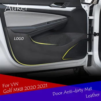 Ajtó Anti-piszkos Anti-kick Mat Pad Párna Matrica Díszítés Dekoráció Autó Stílus Tartozékok VW Golf 8 MK8 2020 2021