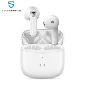 SoundPEATS Air3 Vezeték Nélküli Fülhallgató, Mini Bluetooth V5.2 Fülhallgató a Qualcomm QCC3040, valamint aptX-Adaptív, 4-Mic, illetve CVC-8.0 Fehér