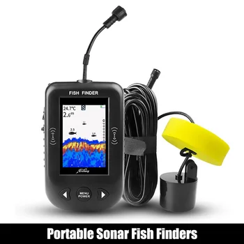 Hordozható Szonár Hal Érzékelő 100M Hordozható Szonár Hal Megtalálók Csalit Tó-Tenger Halászati Riasztó Echo Sounder Halászati Kereső