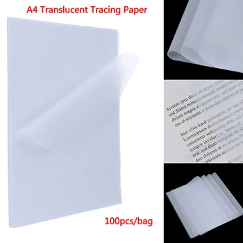 100 DB A4 Áttetsző Nyomon Csomagoló papírból felkutatására Rajz Scrapbooking Kártya Gyümölcs Csomagolás