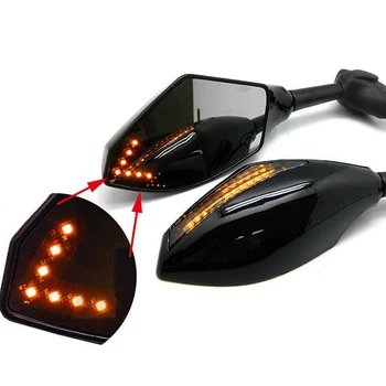 2db Clignotants Moto Honda CBR 250 600 900 1000 RR LED lámpa Mutatók Motorkerékpár Oldalsó Visszapillantó Tükrök Retroviseur