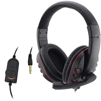 Vezetékes Eredeti 3,5 mm-es Csatlakozó vezetékes Fejhallgató Fejhallgató-Fülhallgató Zene, Mikrofon PS4 PlayStation 4 Játék PC Chat