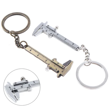0-40mm /Hordozható Mini Cink Ötvözet Vernier Féknyereg láncos Kulcstartó, majd 1mm Pontossággal, a Mérési