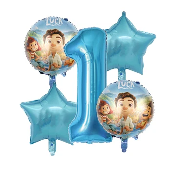 5db Disney Luca Pixar Téma Lufi Meghatározott Boldog Szülinapi Parti Dekoráció Játékok Gyerekeknek Fél babaváró Party Kellékek Globos