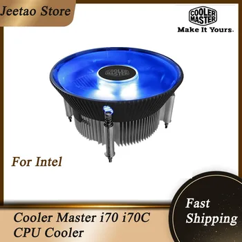 Cooler Master i70\i70c CPU Hűtő 12cm LED Kék Fény Csendes Asztali Esetben Rajongó Intel LGA 1150 1151 1155 1200 PC Hűtőborda