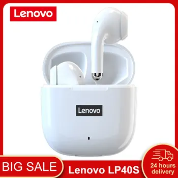 Eredeti Lenovo LP40S ÚJ, Frissített TWS Vezeték nélküli Bluetooth Fejhallgató 5.1 In-ear Sport zajcsökkentés Fülhallgató Alacsony Játék Késleltetés