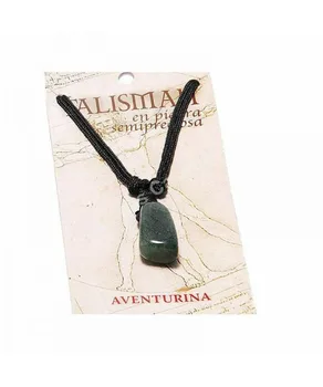 Zöld aventurine medál Talizmán szerencse amulett nyaklánc női nyaklánc nyaklánc férfi nyaklánc kövek
