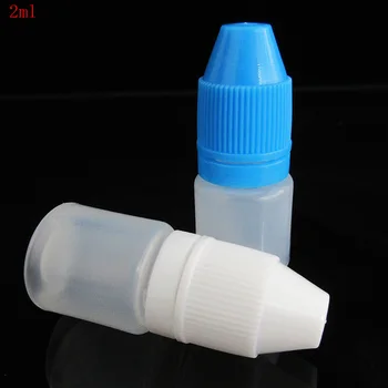 10db Műanyag Cseppentő Üveg 2ml,LDPE Puha Összeszorítható Folyékony Üveg Mini Üres Ragasztó Üveg Szemcsepp Üveg Vizet Ingyenes Szállítás