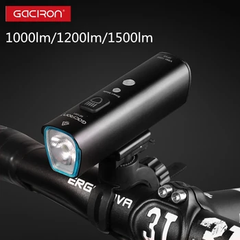 GACIRON Kerékpár első Lámpa Vízálló Kerékpár Első Lámpa 1000 Lumen USB Sisak, Lámpa LED Kormány Lámpa Kerékpár Biztonsági Lámpa